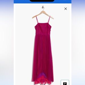 Chelsea28 Strapless Dress in Pink and Purple